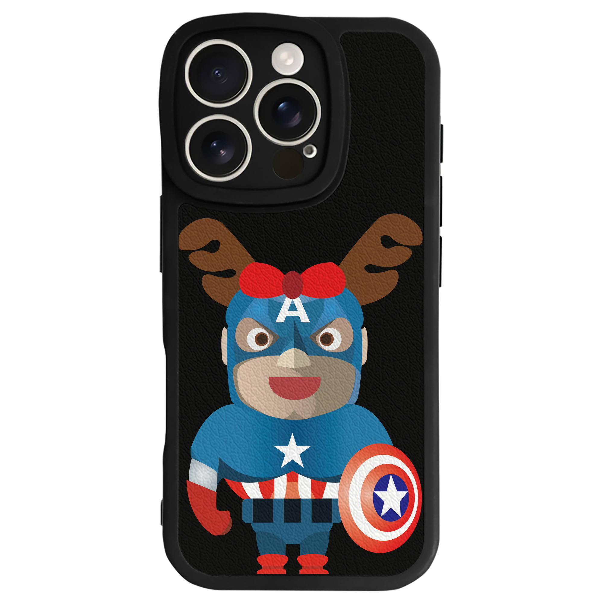 （画像用） アベンジャーズ The Avengers 【iPhone 16シリーズ対応】シリコンスマホケース（レザー調） 材質：シリコン